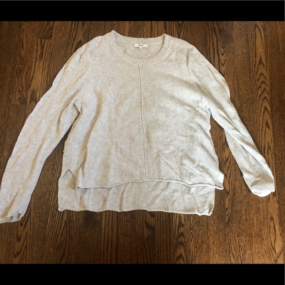 Madewell Hi/Lo Waffle Sweater